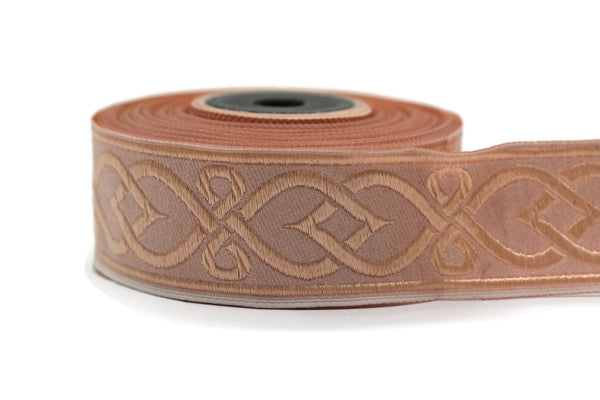 35 mm Somon Celtic Shadow 1.37 (inch) | Celtic Ribbon | Embroidered Woven Ribbon | Jacquard Ribbon | 35mm Wide | Jacquard trim, 35972