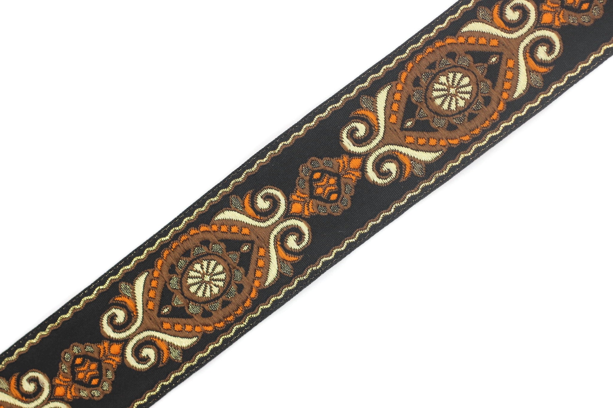 35 mm Eye of Asian Jacquard trims (1.37 inches), jacquard ribbons, Decorative Craft Ribbon, Sewing trim, woven trim, Vintage ribbon, 35950
