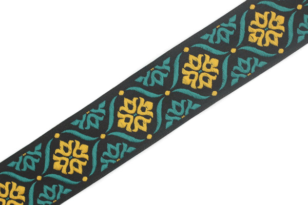 35 mm  Mediterranean Ribbon (1.37 inches), Jacquard ribbon,  jacquard trim, fabric wide trims, craft supplies, trim, 35973