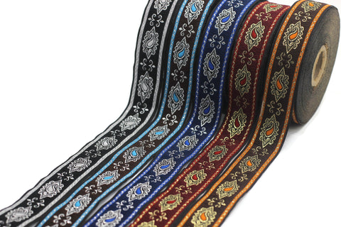 25 mm  Medieval ribbon (0.98 inches), renaissance trim, otantic ribbon,  jacquard ribbons, fabric ribbon, vintage trim, 25907