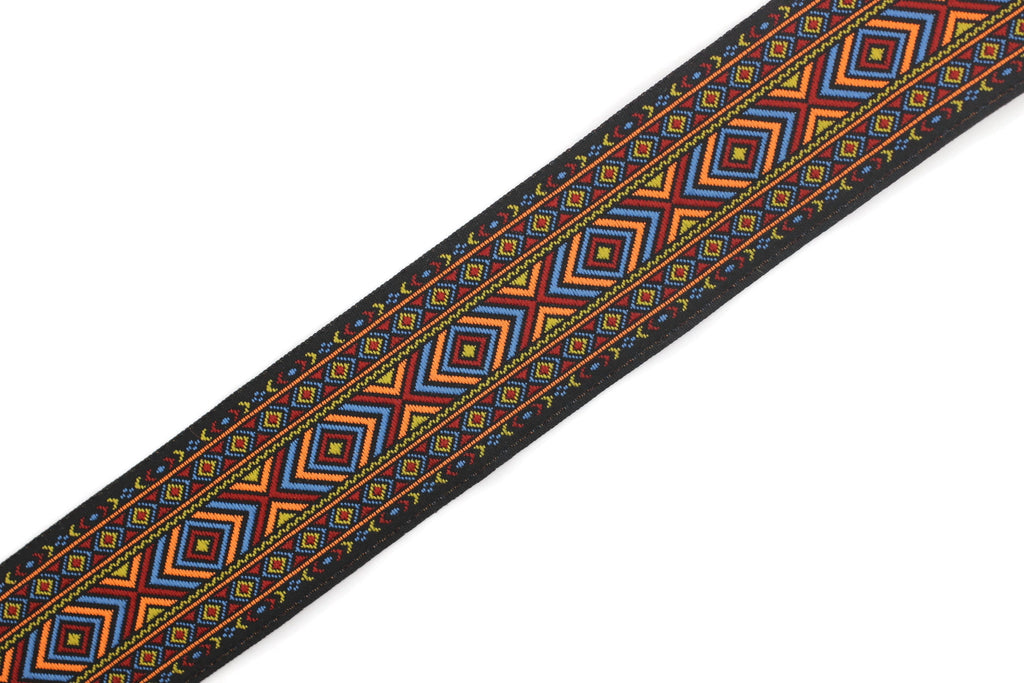 35 mm Hippie Motif Ribbon (0.98 inches), Woven Trim, Ethnic Ornament R –  Ribbonsland