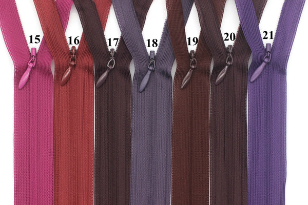 Skirt Zippers, 30 cm (12 inches) Zipper, Dress Zipper, Concealed Zippers, Hide Zipper, Secret Zipper,Invisible Zippers, Colorfull Zippers