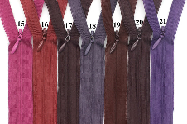 Skirt Zippers, 20 cm (8 inches) Zipper, Dress Zipper, Concealed Zippers, Hide Zipper, Secret Zipper,Invisible Zippers, Colorfull Zippers