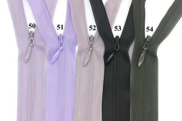 Skirt Zippers, 40 cm (16 inches) Zipper, Dress Zipper, Concealed Zippers, Hide Zipper, Secret Zipper,Invisible Zippers, Colorfull Zippers