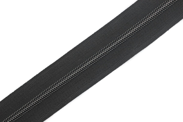 Coats Black Metal Zippers, Open Bottom, 120 cm (47 inches) Zipper, Jacket Zipper, Dress Zipper, Coat Zipper, Cardigan Zipper, Bag Zipper