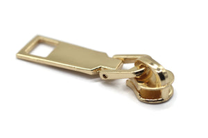 Gold Tone Zipper Pull, 45 mm(1.8 inches) #5 Metal Zipper Pulls, Zipper Sliders, Zipper Tab, Zipper Part, Zipper Head, Bag Zipper Pulls