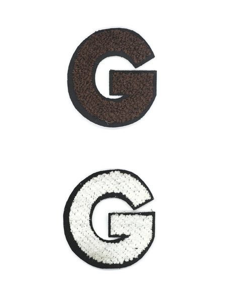 10 Pcs G Patch (2.5x2.3 Inch) Iron On Patch Embroidery, Custom Patch, High Quality Sew On Badge for Denim, Sew On Patch, Applique