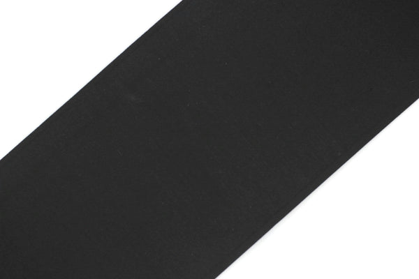 100mm Black Plain Embroidered Ribbons(3.93 inch),Jacquard Trims, Sewing Trim, drapery trim, Jacquard Ribbons, trim for drapery, 202 V1