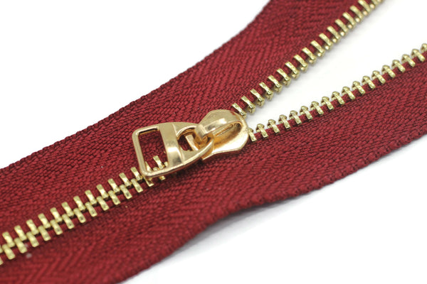 Gold Tone Zipper Pull, 23 mm(0.9 inches) #5 Metal Zipper Pulls, Zipper Sliders, Zipper Tab, Zipper Part, Zipper Head, Bag Zipper Pulls