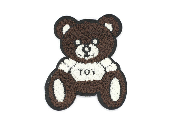 12 Pcs Small Bear Patch 3x2.6 Inch Iron On Patch Embroidery, Custom Patch, High Quality Sew On Badge for Denim, Applique, Peace Patches