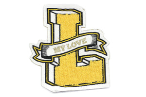 10 Pcs L Patch (3.5x3.9 Inch) Iron On Patch Embroidery, Custom Patch, High Quality Sew On Badge for Denim, Sew On Patch, Applique