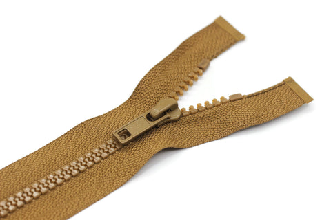 6 Pcs Brown Separating Zipper, 30 cm (12 inches) Zipper, Plastic Chunky Teeth Zipper, Vislon Zipper, Coat Zipper, Jacket Zipper, Bag Zipper