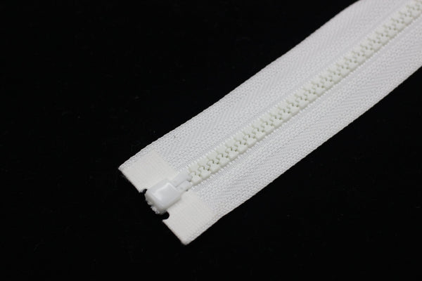 13 Pcs White Separating Zipper, 30 cm (12 inches) Zipper, Plastic Chunky Teeth Zipper, Vislon Zipper, Coat Zipper, Jacket Zipper, Bag Zipper