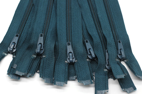 10 Pcs Jacket Zippers, 40 cm, (15.7inc), Nylon Teeth, Handbag Zipper, Nylon Zipper, Coat Zipper, Long Zipper, Bulk Zipper, Bag Zipper