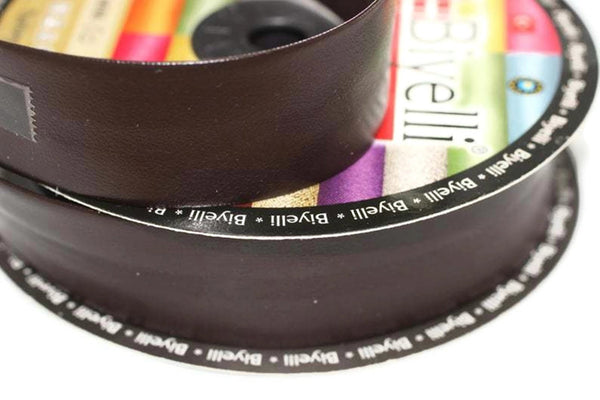 30 mm Brown Sewing Tape, Leather Bias tape,  Sewing binding, trim (1.18 inches), Leather Sewing Trim, Sewing bias,