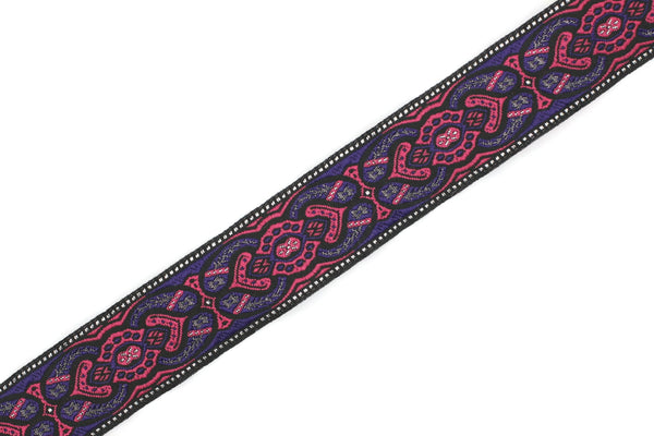 25 mm Mystic Purple jacquard Ribbons (0.98 inch) Sewing Crafts, ribbon trim,  jacquard trim, craft supplies, collar supply, trim 25808