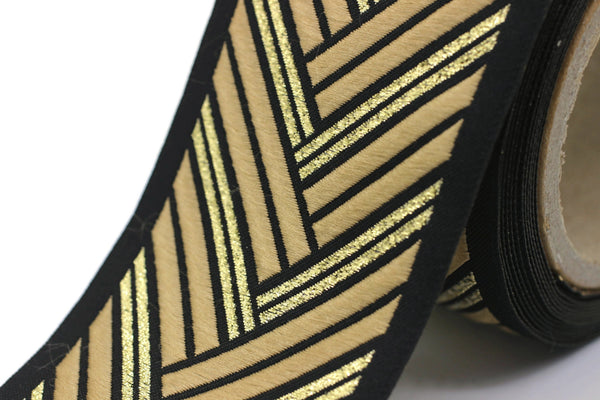 68 mm Embroidered Ribbons (2.67 inch), Jacquard Trims, Sewing Trim, drapery trim, Curtain trims, Jacquard Ribbons, trim for drapery, 180 V7