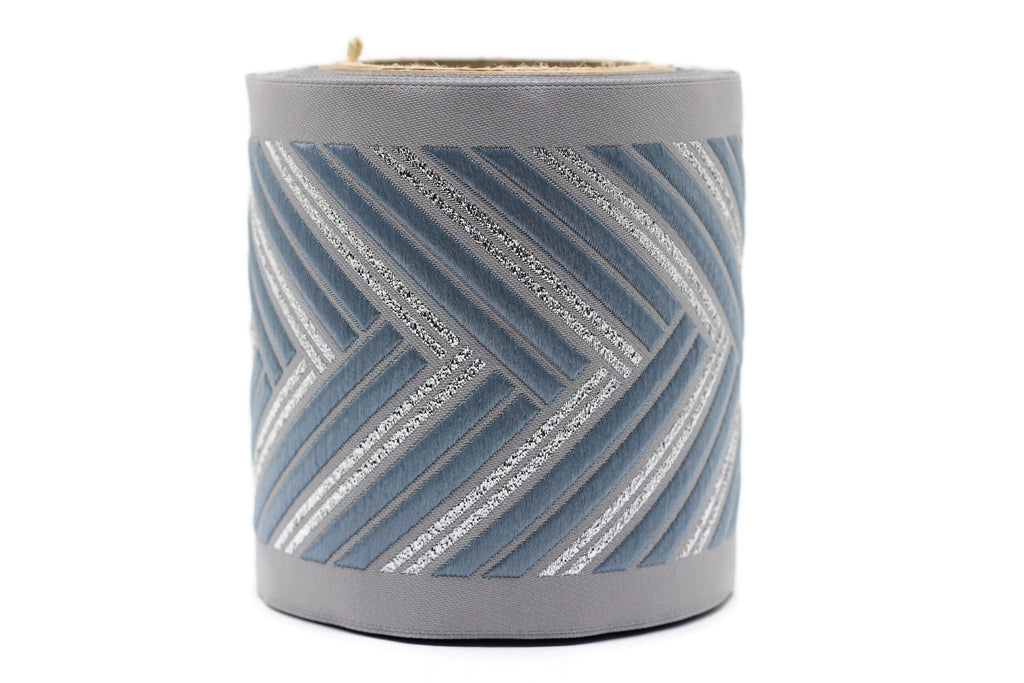 100 mm Embroidered Ribbons (3.93 inch), Jacquard Trims, Sewing Trim, d ...