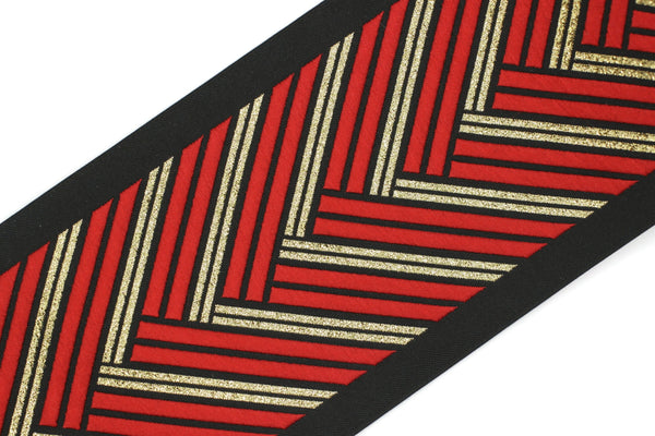 100 mm Embroidered Ribbons (3.93 inch), Jacquard Trims, Sewing Trim, drapery trim, Curtain trims, Jacquard Ribbons, trim for drapery, 180 V9