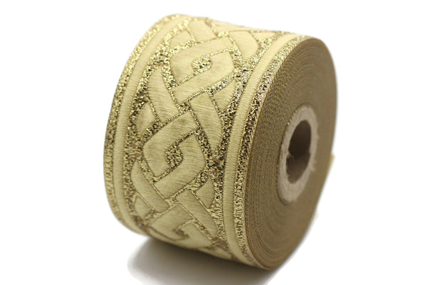 50 mm Spiral Jacquard ribbons 1.96 inche, spiral Style Jacquard trim, Sewing Jacquard ribbons, woven ribbons, collars supply, 50069