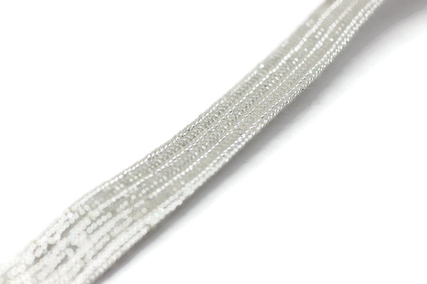 Soutache Flat Cord - Metallic Silver Braid Cord - 11 mm Flat Cord - Soutache Trim - Jewelry Cord - Soutache Jewelry - Soutache Supplies