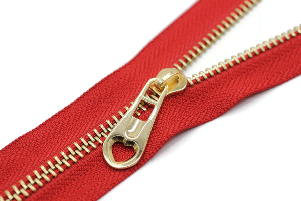 Gold Tone Zipper Pull, 41 mm(1.6 inches) #5 Metal Zipper Pulls, Zipper Sliders, Zipper Tab, Zipper Part, Zipper Head, Bag Zipper Pulls