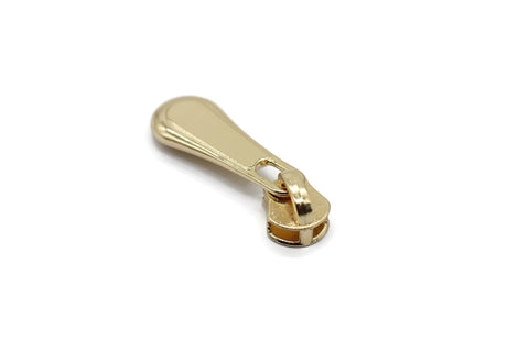 Gold Tone Zipper Pull, 38 mm(1.5 inches) #5 Metal Zipper Pulls, Zipper Sliders, Zipper Tab, Zipper Part, Zipper Head, Bag Zipper Pulls
