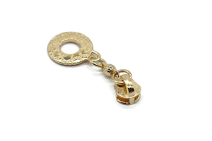 Gold Tone Zipper Pull, 51 mm(2.1 inches) #5 Metal Zipper Pulls, Zipper Sliders, Zipper Tab, Zipper Part, Zipper Head, Bag Zipper Pulls