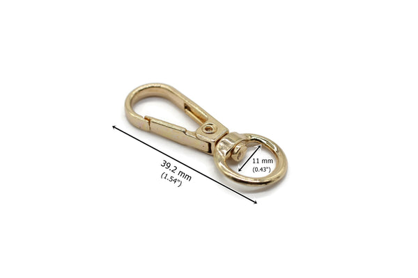 Gold Tone Bag Buckle 39 mm(1.54 inch), Basic Hardware Kit, Swivel Hooks, Metal Buckle, Bag Accessories, Bag Hook, Buckle For Belts And Bags