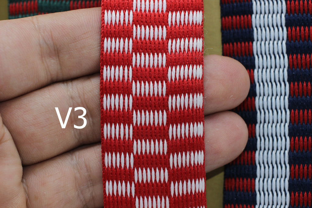 30 mm Checkers Ribbon, Checkerboard Ribbon, Christmas Jacquard Ribbons ...