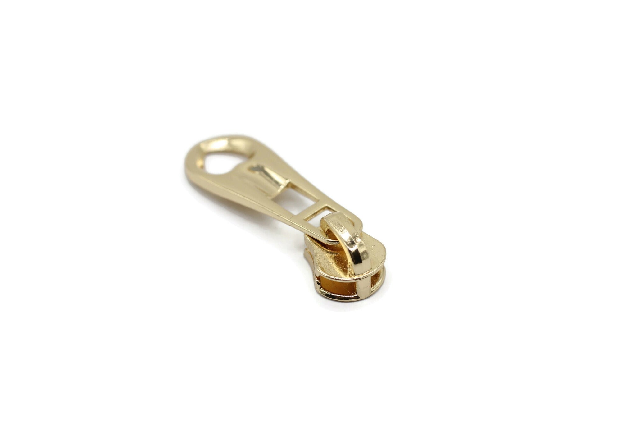 Gold Tone Zipper Pull, 41 mm(1.6 inches) #5 Metal Zipper Pulls, Zipper Sliders, Zipper Tab, Zipper Part, Zipper Head, Bag Zipper Pulls