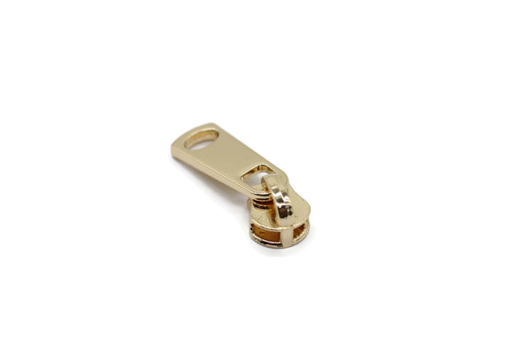 Gold Tone Zipper Pull, 32 mm(1.2 inches) #5 Metal Zipper Pulls, Zipper Sliders, Zipper Tab, Zipper Part, Zipper Head, Bag Zipper Pulls