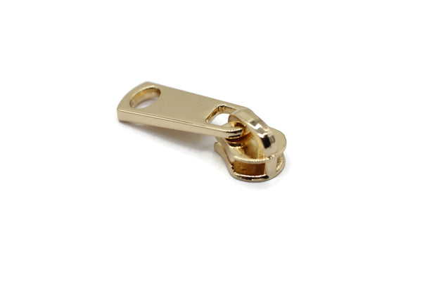 Gold Tone Zipper Pull, #5 Metal Zipper Pulls, Zipper Sliders, Zipper Tab, Zipper Part, Zipper Head, Bag Zipper Pulls, Purse Zipper Pull