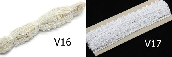 8.74 Yards Window Bridal Guipure Lace Trim | 0.68 Inches Wide Lace Trim | Bridal Lace | French Guipure | Lace Fabric TRM17