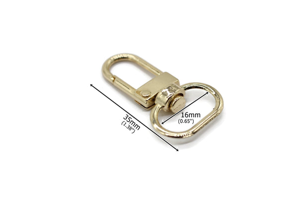 Gold Tone Bag Buckle 35 mm(1.38 inch), Basic Hardware Kit, Swivel Hooks, Metal Buckle, Bag Accessories, Bag Hook, Buckle For Belts And Bags