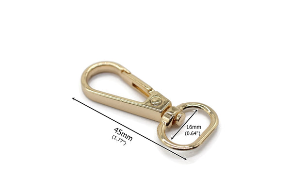 Gold Tone Bag Buckle 45 mm(1.77 inch), Basic Hardware Kit, Swivel Hooks, Metal Buckle, Bag Accessories, Bag Hook, Buckle For Belts And Bags