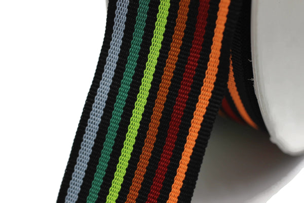 40 mm Colorful Rainbow  Motive Jacquard trim 1.57 inches, Vintage Ribbon, Decorative Craft Ribbon, Ribbon, Vintage Ribbon, Woven Trim